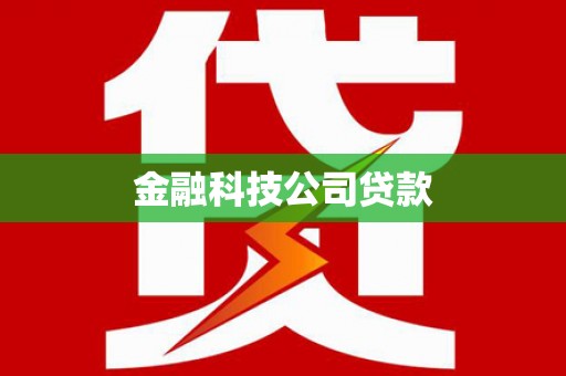新邱金融科技公司贷款