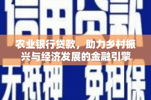 新邱农业银行贷款，助力乡村振兴与经济发展的金融引擎
