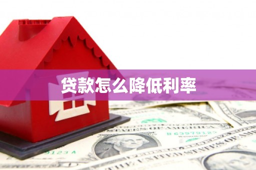 新邱贷款怎么降低利率