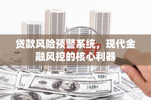 新邱贷款风险预警系统，现代金融风控的核心利器