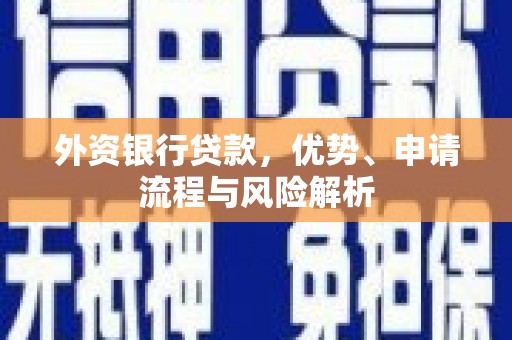 新邱外资银行贷款，优势、申请流程与风险解析