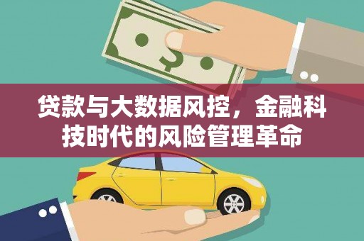 新邱贷款与大数据风控，金融科技时代的风险管理革命
