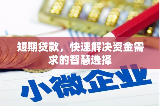 新邱短期贷款，快速解决资金需求的智慧选择
