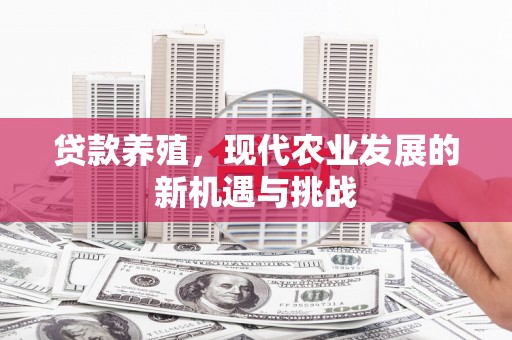 新邱贷款养殖，现代农业发展的新机遇与挑战