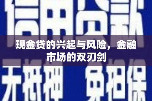 新邱现金贷的兴起与风险，金融市场的双刃剑