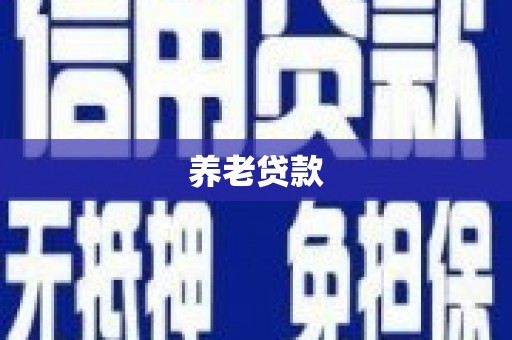 新邱养老贷款