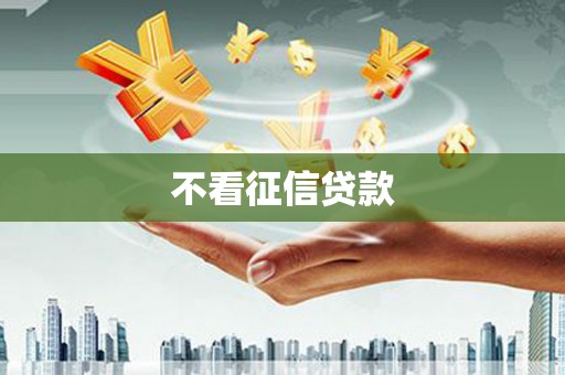 新邱不看征信贷款