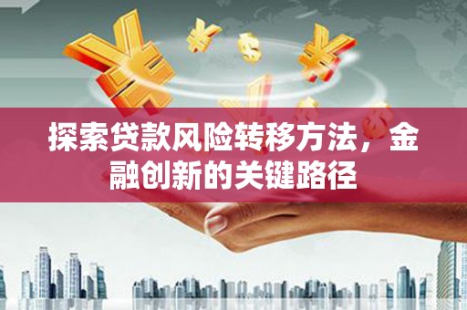 新邱探索贷款风险转移方法，金融创新的关键路径