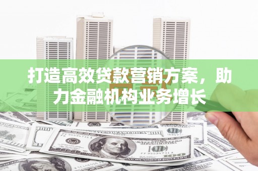 新邱打造高效贷款营销方案，助力金融机构业务增长