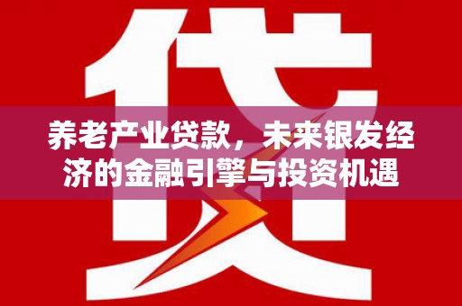 新邱养老产业贷款，未来银发经济的金融引擎与投资机遇