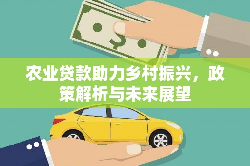 新邱农业贷款助力乡村振兴，政策解析与未来展望