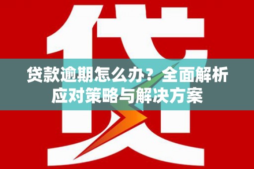 新邱贷款逾期怎么办？全面解析应对策略与解决方案