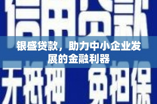 新邱银盛贷款，助力中小企业发展的金融利器