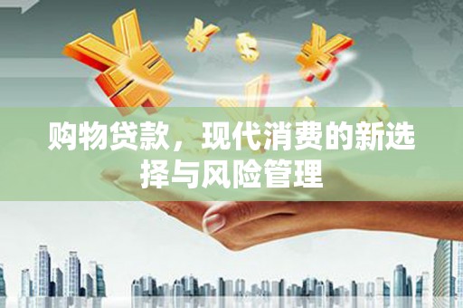 新邱购物贷款，现代消费的新选择与风险管理