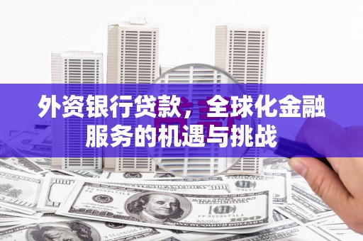 新邱外资银行贷款，全球化金融服务的机遇与挑战