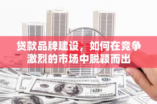 新邱贷款品牌建设，如何在竞争激烈的市场中脱颖而出