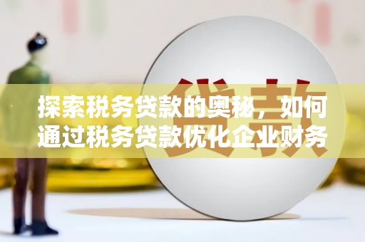 新邱探索税务贷款的奥秘，如何通过税务贷款优化企业财务