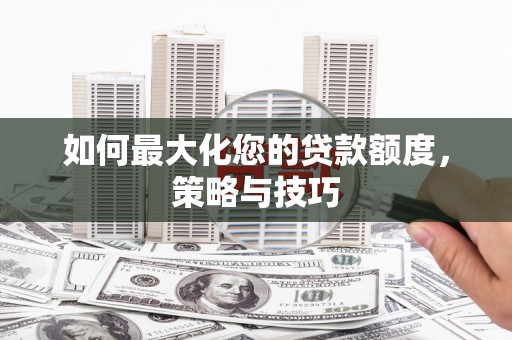 新邱如何最大化您的贷款额度，策略与技巧