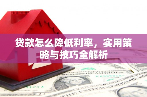 新邱贷款怎么降低利率，实用策略与技巧全解析