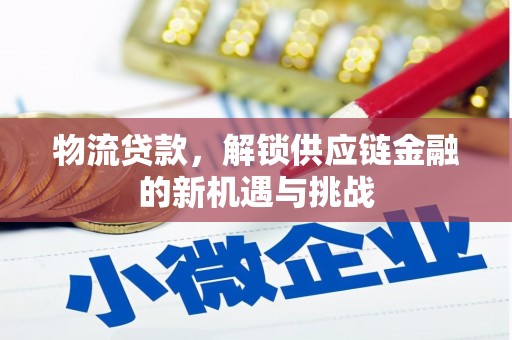 新邱物流贷款，解锁供应链金融的新机遇与挑战