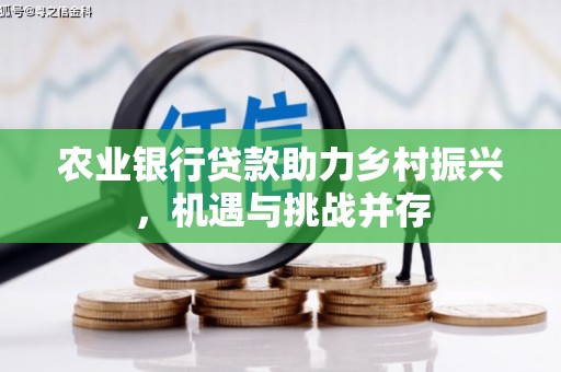 新邱农业银行贷款助力乡村振兴，机遇与挑战并存