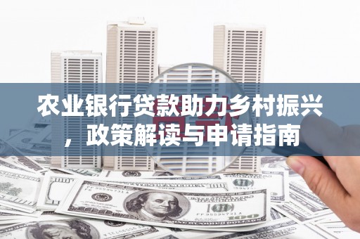 新邱农业银行贷款助力乡村振兴，政策解读与申请指南