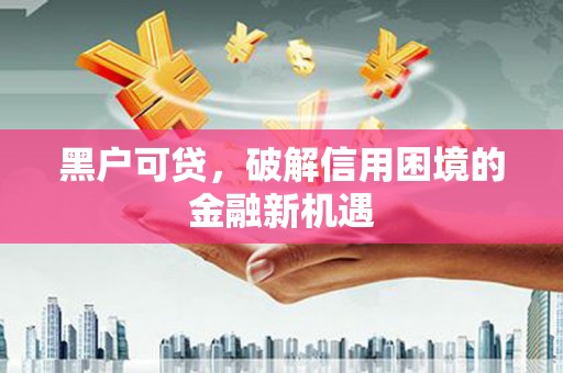 新邱黑户可贷，破解信用困境的金融新机遇