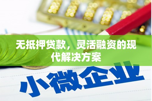 新邱无抵押贷款，灵活融资的现代解决方案