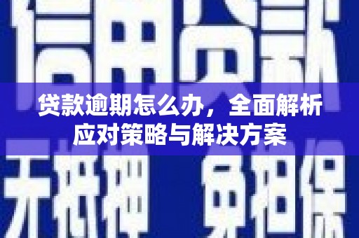 新邱贷款逾期怎么办，全面解析应对策略与解决方案