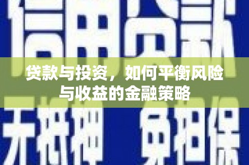 新邱贷款与投资，如何平衡风险与收益的金融策略