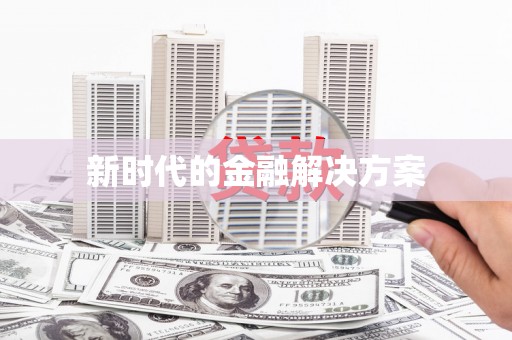 新邱新时代的金融解决方案
