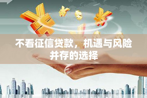 新邱不看征信贷款，机遇与风险并存的选择