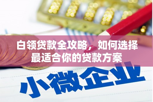 新邱白领贷款全攻略，如何选择最适合你的贷款方案